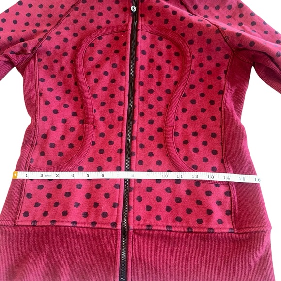 Lululemon Scuba Hoodie II Ghost Dot Heathered Cranberry Bordeaux Drama - Picture 16 of 17